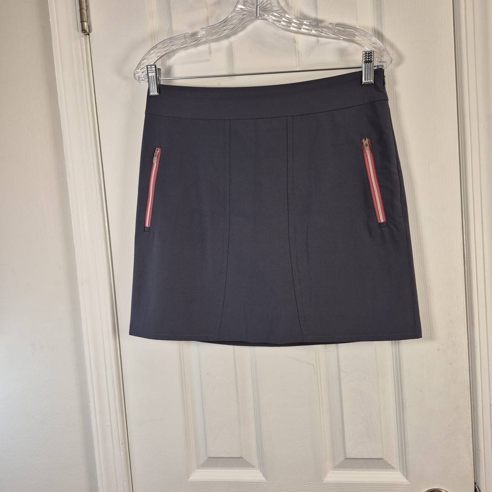 Annika Cutter & Buck DryTec Mini Skirt Sporty Gorpcore Pink Zip Pocket Athletic